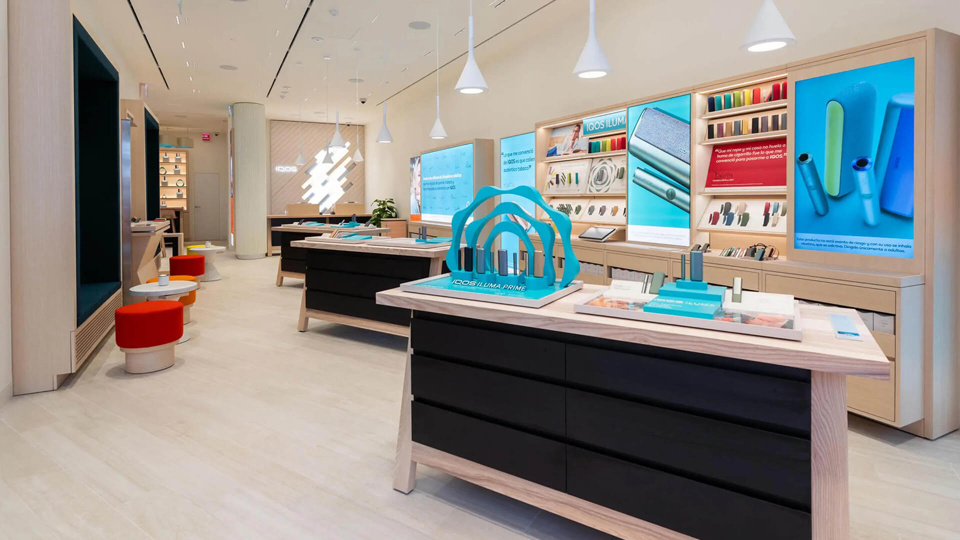 iQos store counter